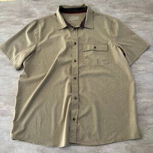 Avalanche men's performance short sleeve button-up‎ shirt mens XL